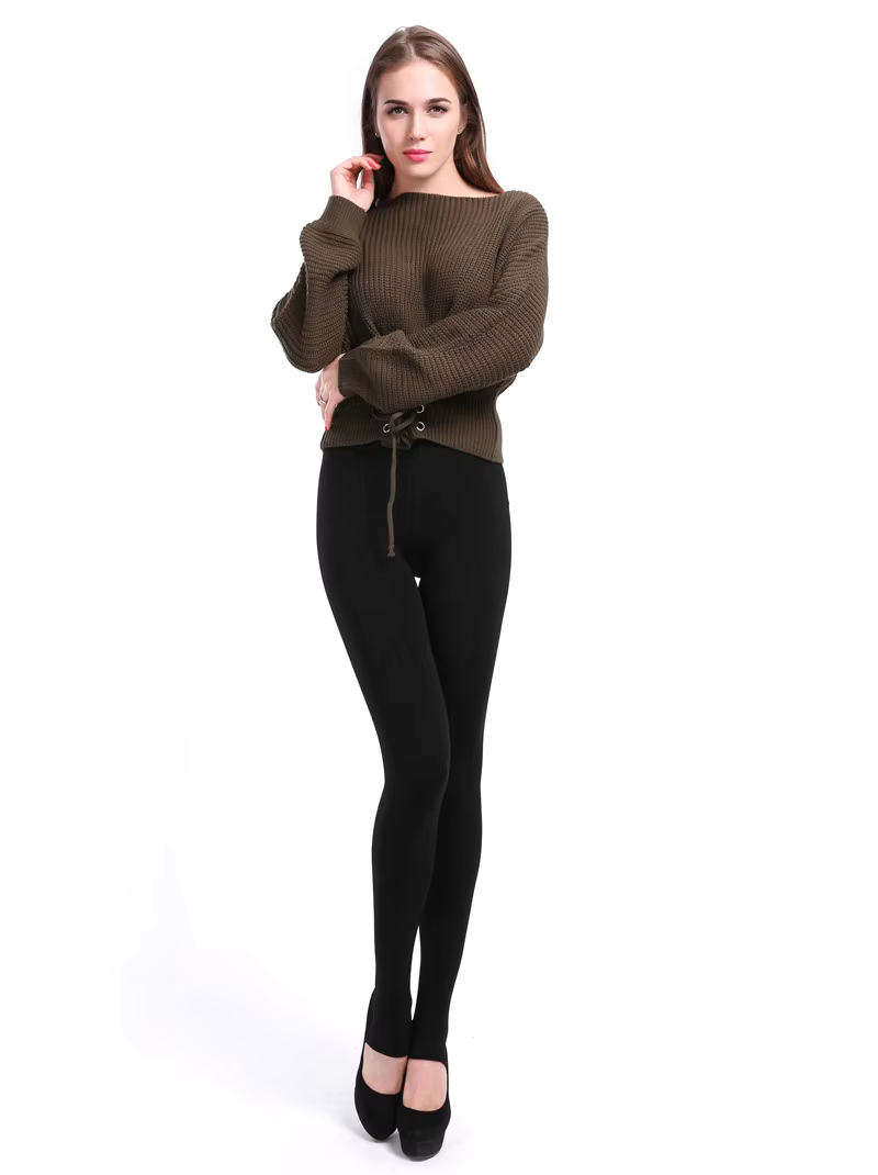 Women Winter Warm Leggings High Waist